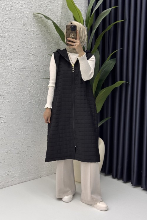 Kayra Kapitone Yelek Siyah