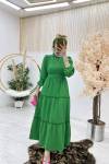 Benetton Delal Elbise Tesettür Giyim benetton yeşili