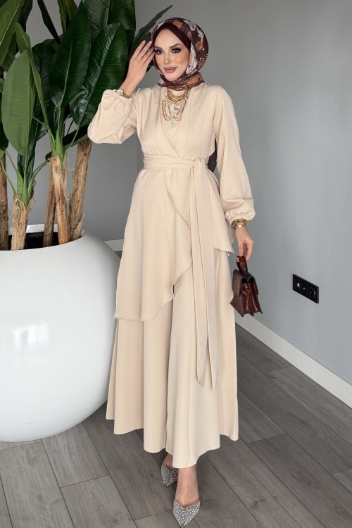 Taş Cevher Pantolon Takım Tesettür Giyim Taş Şal
