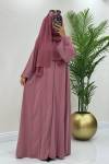 Mahra Abaya Pembe