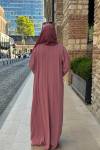 Mahra Abaya Pembe