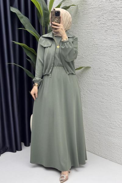 Hazal Elbise Takım Çağla Yeşili