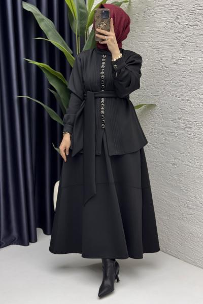 Pervin Etekli Takım Siyah