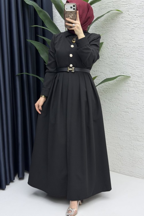 Reyyan Elbise Tesettür Giyim Siyah