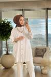 4132 Heybeli Tunik Vizon