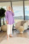 7165 Tencel Tunik Lila